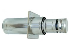 Airduct Hellas Οριζόντια Απόληξη Διπλού Τοιχώματος 0,5m Φ230-300 με Πάχος Χάλυβα 0,4mm