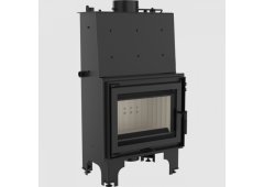 Kratki Aquario M 12 PW W Ενεργειακό Τζάκι Ξύλου 20kW Ίσιο με Ανοιγόμενη Πόρτα Κλειστού Δοχείου