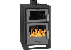 Syrios Tegea Χαλύβδινη Ξυλόσομπα με Φούρνο 15kW Γκρι