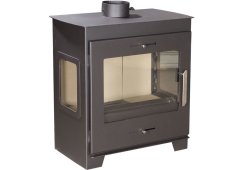 Syrios Menalon P Χαλύβδινη Ξυλόσομπα 17kW Μαύρη