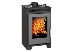 Syrios Lousios 2018 Χαλύβδινη Ξυλόσομπα Αερόθερμη 14.5kW Γκρι