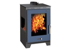 Syrios Ladon Panoramic Μεταλλική Ξυλόσομπα 13.5kW Μαύρη