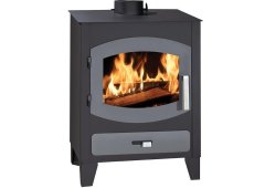 Syrios Parnon Χαλύβδινη Ξυλόσομπα 11.2kW Γκρι