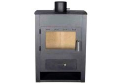 Syrios Rizes Χαλύβδινη Ξυλόσομπα 7.6kW Γκρι