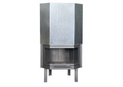 Thermiki ATS Prisma 70 Ενεργειακό Τζάκι Ξύλου Αερόθερμο 15.08kW Πρισματικό με Πόρτα Συρόμενη