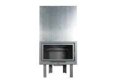 Thermiki ATS Straight Hydro 80 Ενεργειακό Τζάκι Καλοριφέρ 29.5kW Ίσιο με Πόρτα Συρόμενη Ανοιγόμενη