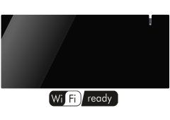 Radialight Aetherea Θερμοπομπός Τοίχου 1500W με Ηλεκτρονικό Θερμοστάτη Black +Δώρο Γάντια Εργασίας