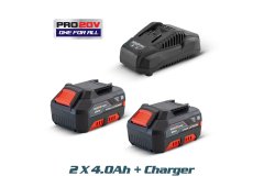 Bormann Pro Σετ 2 Μπαταρίες Λιθίου 20V 4Ah με Φορτιστή 20V