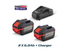 Bormann Pro Σετ 2 Μπαταρίες Λιθίου 20V 6Ah με Φορτιστή