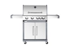 Bormann Elite BBQ5050 Ψησταριά Υγραερίου Σχάρας 69x45εκ. με 4 Εστίες 14.4kW και Πλαϊνό Μάτι
