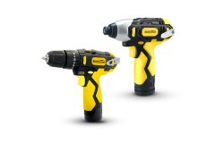 Bormann BCD2050 Σετ Κρουστικό Δραπανοκατσάβιδο & Παλμικό Κατσαβίδι 12V με 2 Μπαταρίες 1Ah