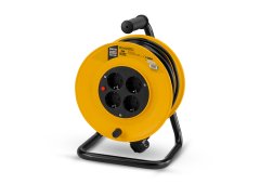 Bormann BCR2225 Μπαλαντέζα Καρούλι 4 Θέσεων με Καλώδιο 25m Διατομής 3x1.5mm² Κίτρινη