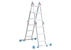 Bormann Pro BHL5070 Πολυμορφική Σκάλα Αλουμινίου 4x5 με Μέγιστο Ύψος 5.61m