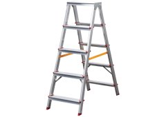 Bormann Pro BHL9035 Σκάλα Αλουμινίου με 2x4 Σκαλοπάτια