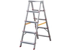 Bormann Pro BHL9040 Σκάλα Αλουμινίου με 2x5 Σκαλοπάτια