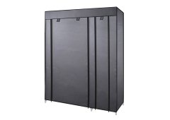 Bormann Lite BPC1200 Υφασμάτινη Ντουλάπα με Ράφια σε Γκρι Χρώμα 110x45x175cm 025467