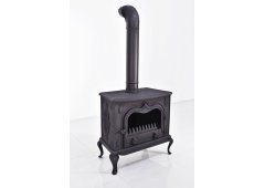 Χυτήρια Μισαηλίδη Cardiff-006 Μαντεμένια Ξυλόσομπα 13kW Γκρι