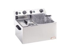 CF Ηλεκτρική Φριτέζα Διπλή 7.4kW 45x42x32cm FE47