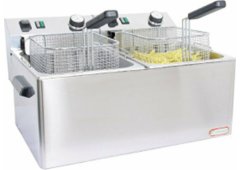 CF Ηλεκτρική Φριτέζα Διπλή 8.4kW Χωρητικότητας 2x7lt 54x42x32cm FE77T