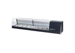 Icetech Βιτρίνα Συντήρησης Επιτραπέζια με Χωρητικότητα 8x1/3 GN 175x39x36cm Case 175 8T