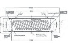 Thermostahl DGP 200 Boiler Ηλιακού Εμαγιέ για Αντλία Θερμοτητος Τριπλής Ενέργειας