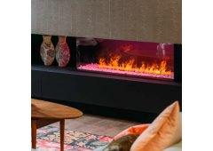 Faber E-MatriX 1300-400 IIR Επιτοίχιο Ηλεκτρικό Τζάκι 2000W 144x75.5cm Μαύρο