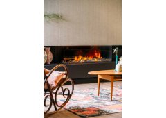 Faber e-MatriX 1300-400 III Επιτοίχιο Ηλεκτρικό Τζάκι 2000W 150.1x75.5cm Μαύρο