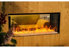 Dimplex Faber e-Box 1000-450 ST Επιτοίχιο Ηλεκτρικό Τζάκι Διαμπερές 2000W 116x80cm Μαύρο