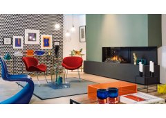 Faber E-MatriX 800-500 IIR Επιτοίχιο Ηλεκτρικό Τζάκι 2000W 93.4x79cm Μαύρο