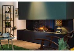 Faber E-MatriX 800-500 ΙΙΙ Επιτοίχιο Ηλεκτρικό Τζάκι 2000W 99.5x79cm Μαύρο