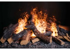 Faber e-MatriX 800-650 I Επιτοίχιο Ηλεκτρικό Τζάκι 2000W 89.1x94cm Μαύρο