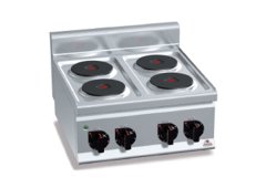 Berto's E6P4B Ηλεκτρική Εστία Τετραπλή 8kW 60x60x29cm