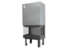 Χυτήρια Μισαηλίδη Eco T-75 45-75 BG Ενεργειακό Τζάκι Ξύλου 13.9kW Τρίπλευρο Χωρίς Πόρτα