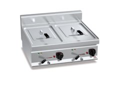 Berto's Ηλεκτρική Φριτέζα Διπλή 12kW Χωρητικότητας 2x10lt 80x70x29cm E7F10-8B