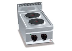 Berto's E7P2B Ηλεκτρική Εστία Διπλή 5.2kW 40x70x29cm