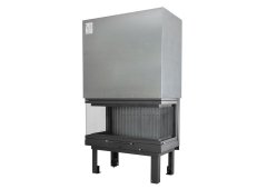 Χυτήρια Μισαηλίδη Eco T-90 45-90 BG Ενεργειακό Τζάκι Ξύλου 22.8kW Τρίπλευρο με Συρόμενη Πόρτα