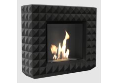 Kratki Egzul Tuv Επιδαπέδιο Τζάκι Βιοαιθανόλης Εσωτερικού Χώρου Μαύρο 114x32x96cm