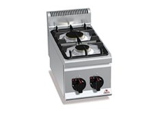 Berto's G6F2B Εστία Υγραερίου Διπλή 6.2kW 30x60x29cm