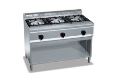 Berto's G6F3MH12 Εστία Υγραερίου Τριπλή 31kW 120x60x90cm