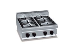 Berto's G6F4B Εστία Υγραερίου Τετραπλή 12.4kW 60x60x29cm