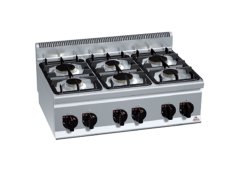 Berto's G6F6B Εστία Υγραερίου Εξαπλή 18.6kW 90x60x29cm