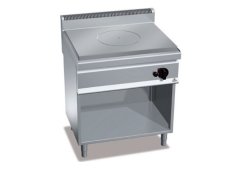Berto's Πλατώ Ψησίματος Υγραερίου 80x70x90cm 5kW με Λεία Πλάκα G7TPM