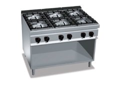 Berto's G9F6M Εστία Υγραερίου Εξαπλή 53.5kW 120x90x90cm