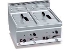 Berto's Φριτέζα Υγραερίου Διπλή 13.2kW Χωρητικότητας 2x8lt 60x60x29cm GL8+8B