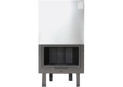 Χυτήρια Μισαηλίδη T-80 Ενεργειακό Τζάκι Ξύλου Καλοριφέρ 21.4kW Ίσιο με Ανοιγόμενη Πόρτα