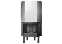 Χυτήρια Μισαηλίδη T-80 Ενεργειακό Τζάκι Ξύλου Καλοριφέρ 22kW Πρισματικό με Ανοιγόμενη Πόρτα