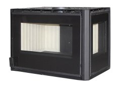 Χυτήρια Μισαηλίδη T-75 Corner Crystal Ενεργειακό Τζάκι Κασέτα Ξύλου 14kW με Ανοιγόμενη Πόρτα