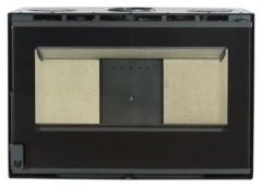 Χυτήρια Μισαηλίδη T-80 Crystal Ενεργειακό Τζάκι Κασέτα Ξύλου 13.8kW Ίσιο με Ανοιγόμενη Πόρτα