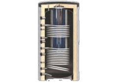 Thermostahl ITK2 800/200lt Δοχείο Αδρανείας Tank in Tank με 2 Σερπαντίνες