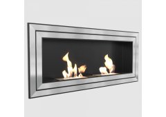 Kratki Juliet 1500 Tuv Επιτοίχιο Τζάκι Βιοαιθανόλης Εσωτερικού Χώρου Μαύρο 150x14.2x65cm